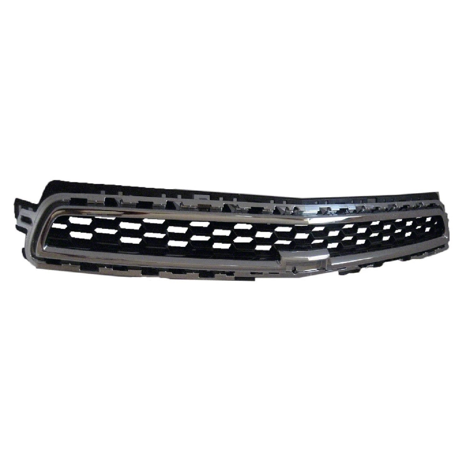 Replacement Black Chrome Plastic Front Upper Grille For 2013 Chevrolet Malibu
