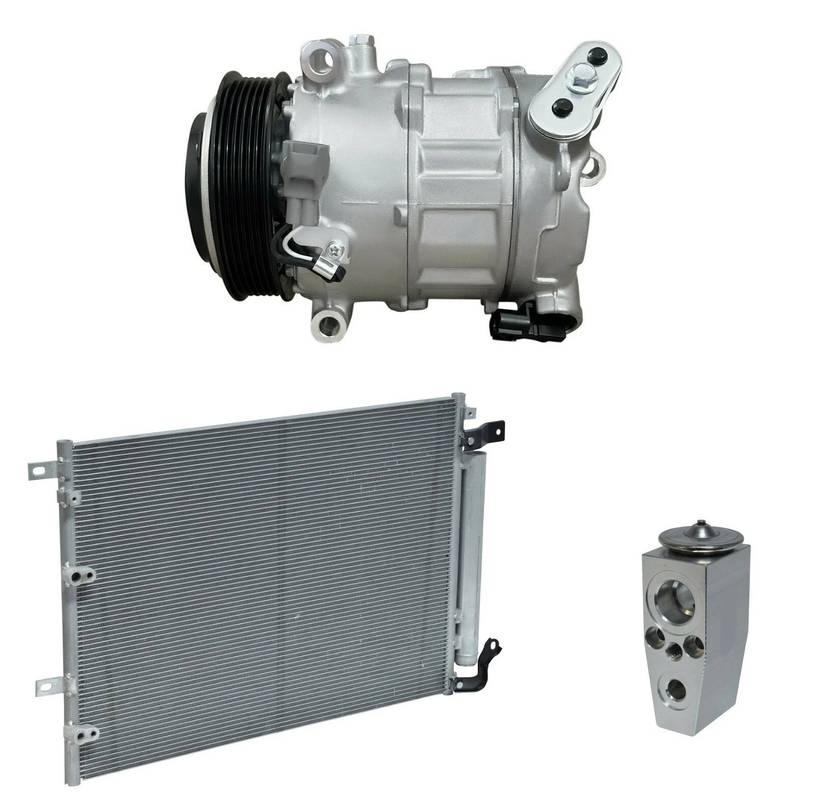 AC Compressor Kit With Condenser for Chrysler 200 3.6L (2015–2019)