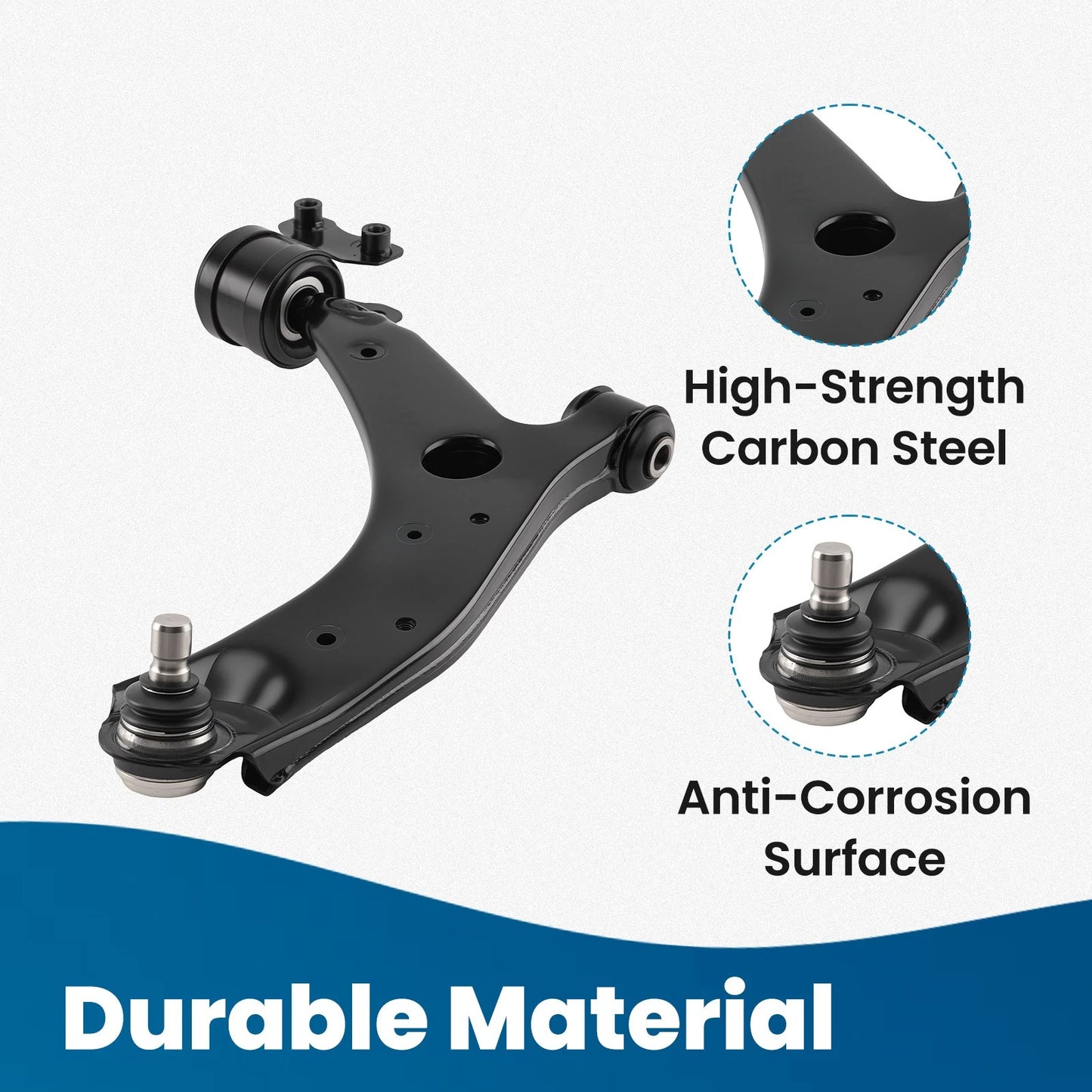Front Lower Passenger RH Control Arm w/Ball Joint for Mazda 3 5 (2004-2017)