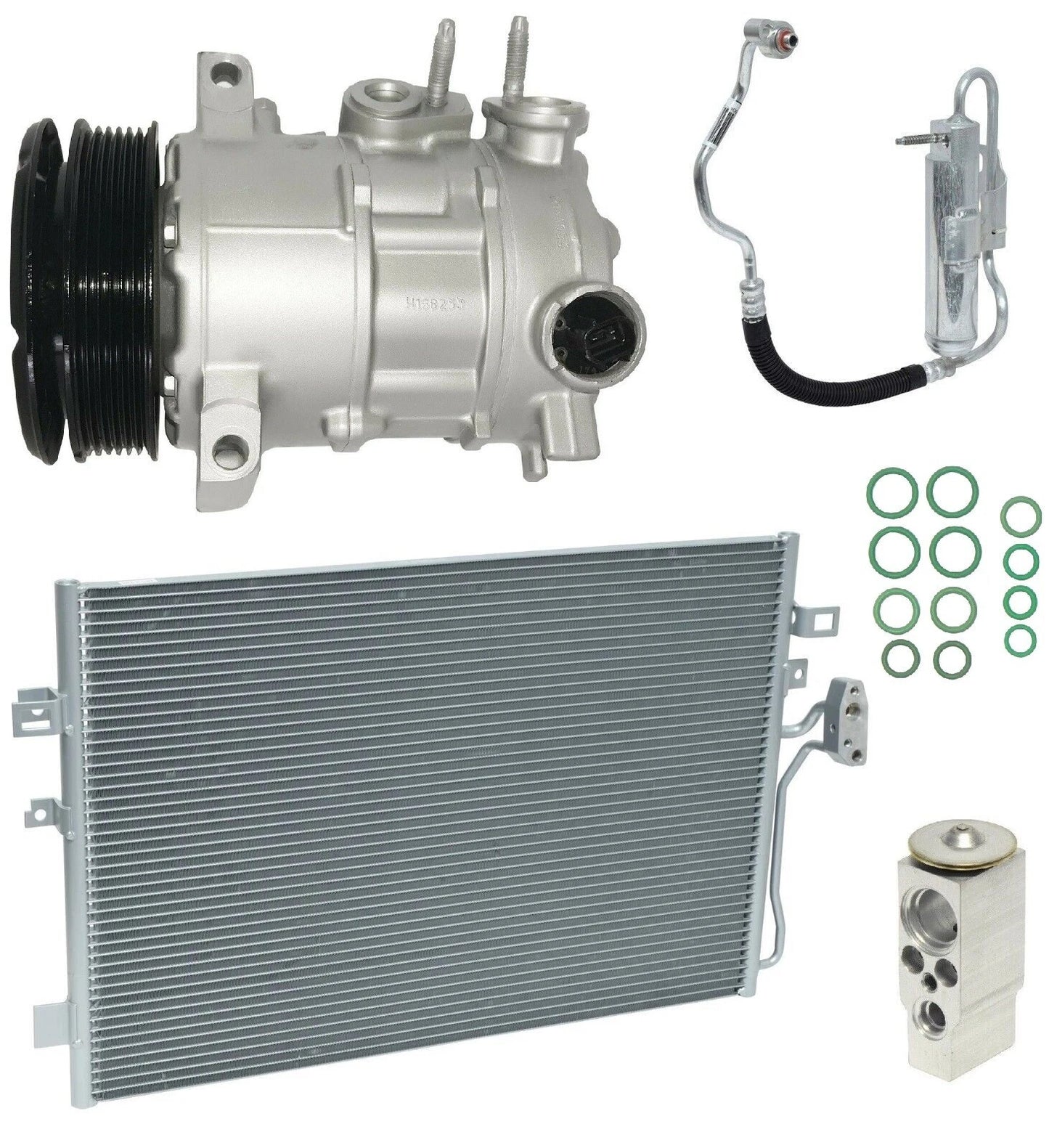 A C Compressor Kit With Condenser for Dodge Journey 2.4L (2011–2011)