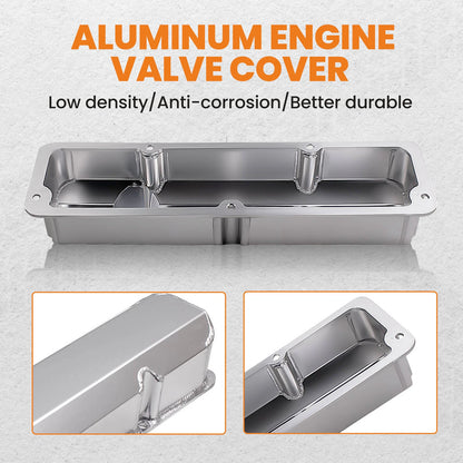 Aluminum Valve Covers with Bolts for Ford BB FE 352–428 (1957–1976)