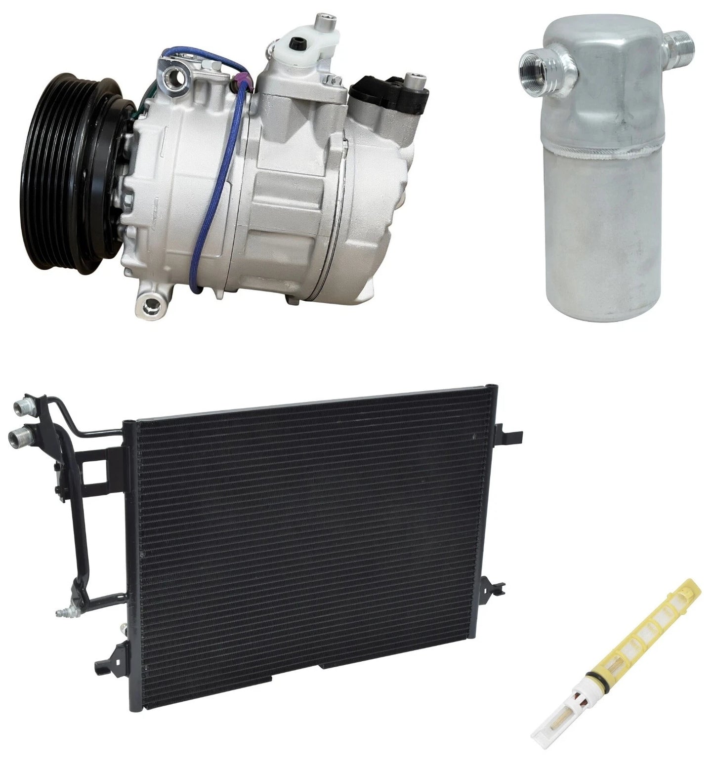 AC Compressor Kit With Condenser for Audi A4 Quattro 2.8L (1998–2001)