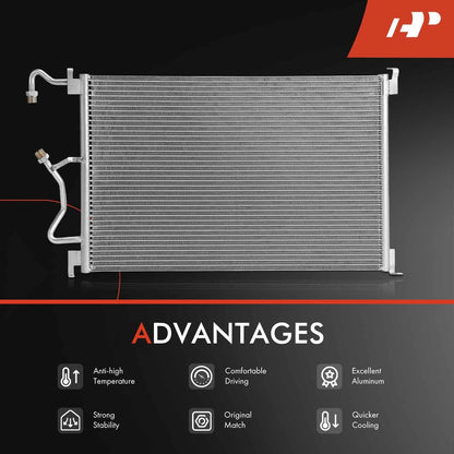 A/C Condenser with Bracket for Chevrolet Lumina APV (1990–1996)