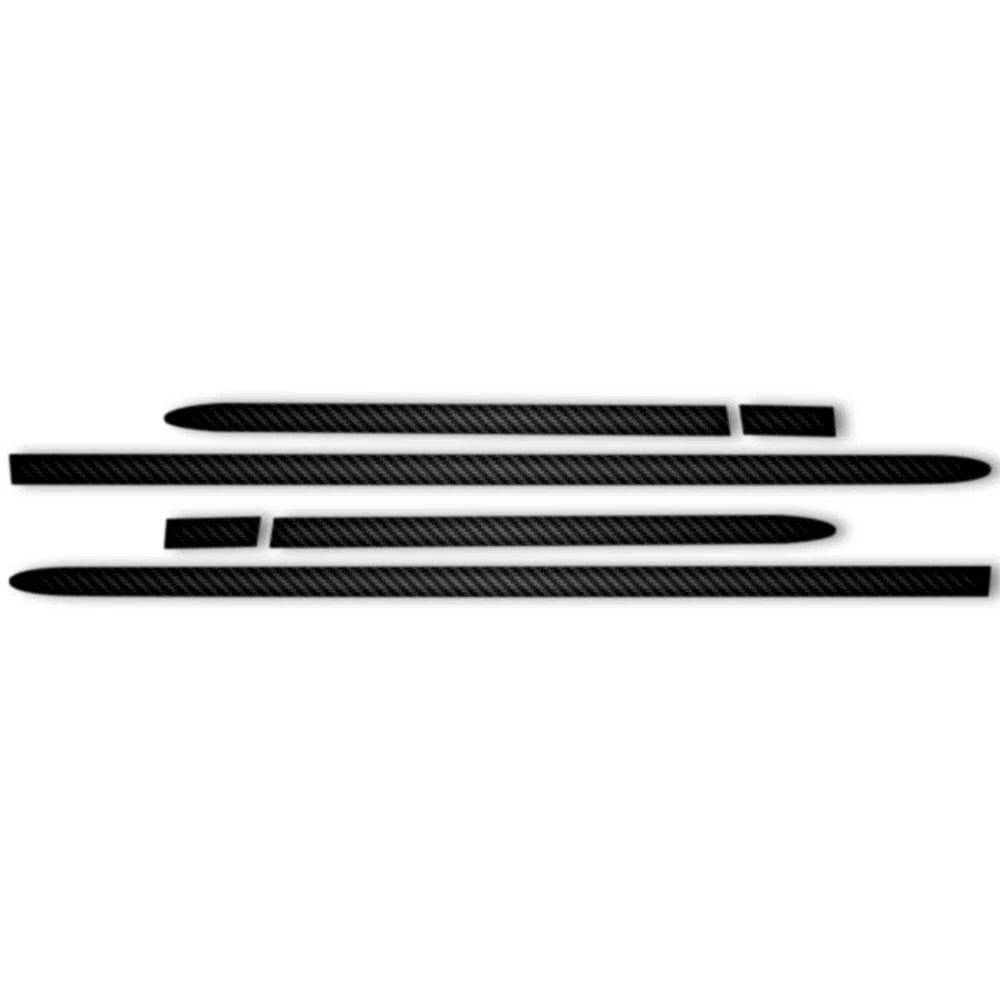 6pc Carbon Fiber 1 1/2" Generic Side Molding for 07-2021 Toyota Tundra Reg Cab