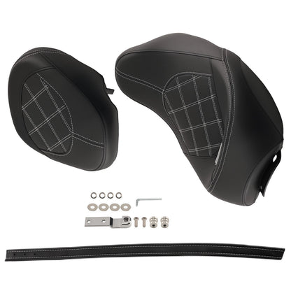 Black White Stitching Seat for Harley Touring (2009–2024)