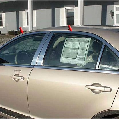 6pc Luxury FX Stainless Steel Window Trim Package for Lincoln Zephyr (2006)