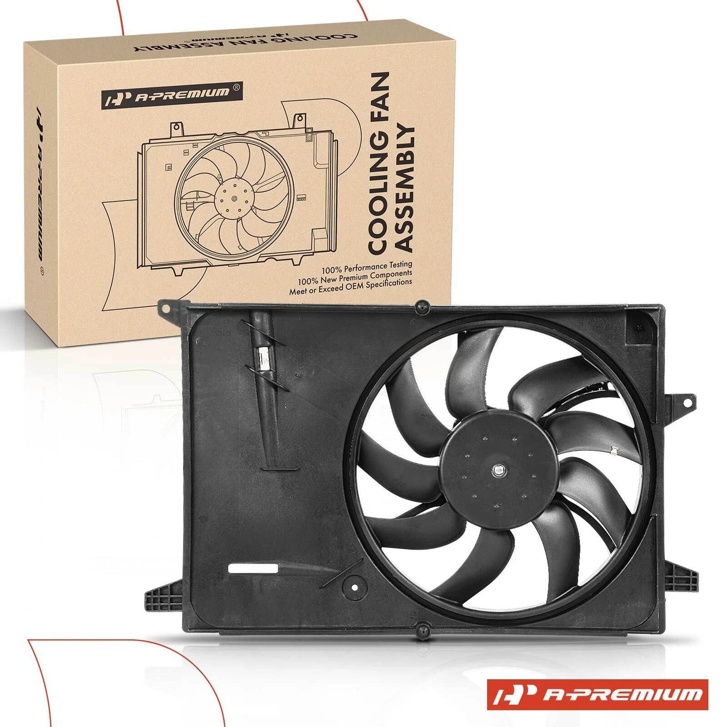 Cooling Fan Assembly with Shroud for Chevrolet Spark (2016–2022)