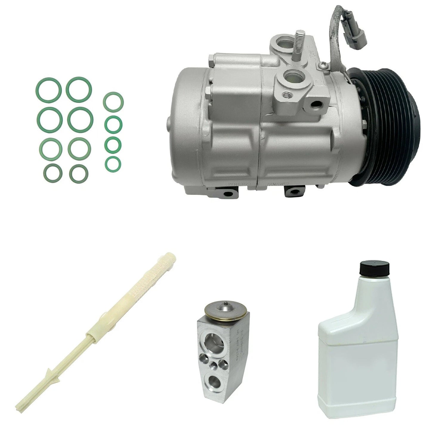 A C Compressor Kit Replacement for Ford F-250 F-350 F-450 F-550 Super Duty (2011–2019)