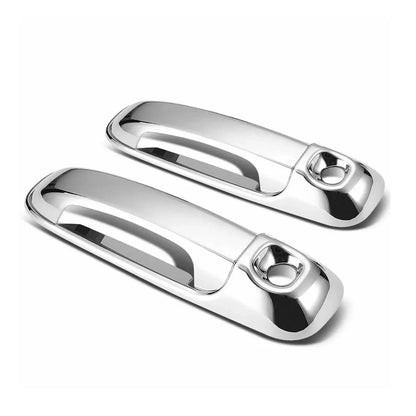 4pc Luxury FX Chrome Door Handle Cover Kit w/Keyhole Cutout for 02-08 Dodge Ram