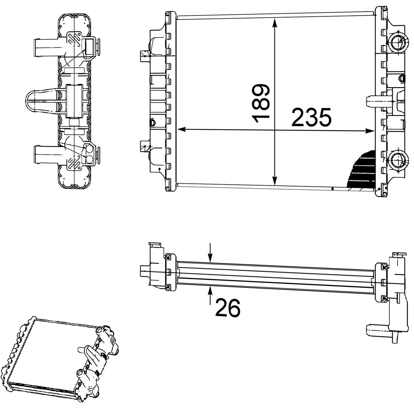 Driver Side Radiator Replacement for Audi S4 (2010–2012)