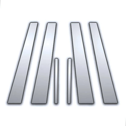 6Pc Chrome Pillar Post Covers Replacement for Acura RL (2005–2009)