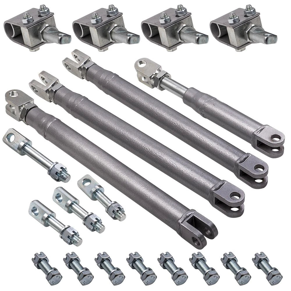 42CrMo Steel Sidecar Installation Kit for Harley & Yamaha (4* U-Clamp, I-Bolt)