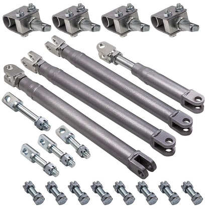42CrMo Steel Sidecar Installation Kit for Harley & Yamaha (4* U-Clamp, I-Bolt)