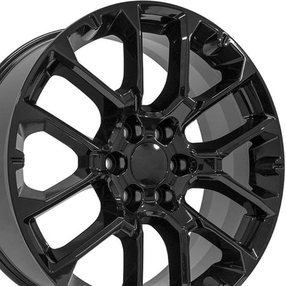22" Gloss Black Wheel for 2003-2014 GMC Savana 1500 - RVO2468