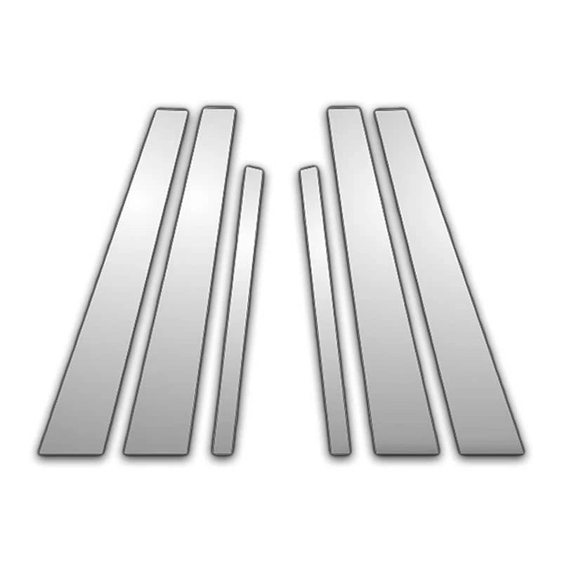 6Pc Chrome Pillar Post Covers for 94-01 Bmw 750 I.L - Upgrade Your Auto P1120