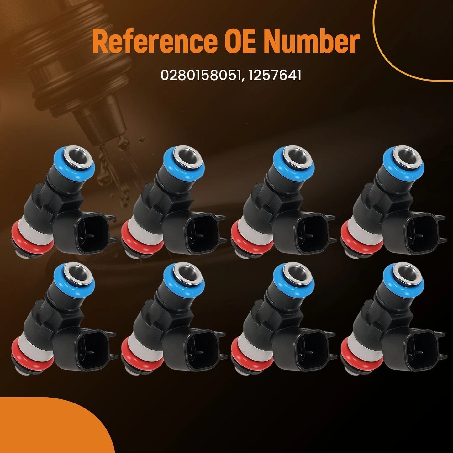 8PCS Fuel Injectors for Chevrolet Corvette LS3 6.2L (2008–2013)