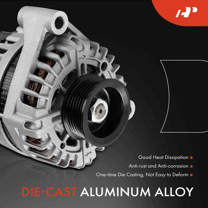 Alternator for Chevrolet Camaro (2010–2015) 6.2L 150A 6-Groove Pulley