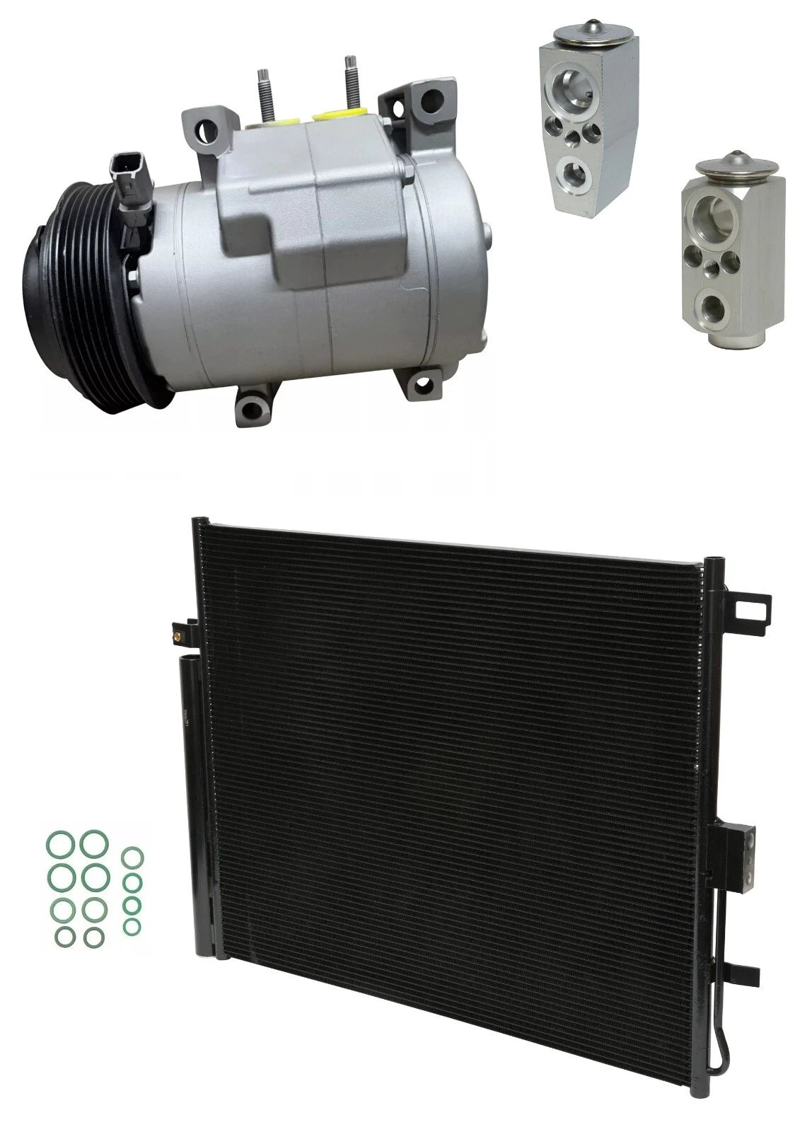 AC Compressor Kit with Condenser for Dodge Durango 3.6L V6 (2017–2020)