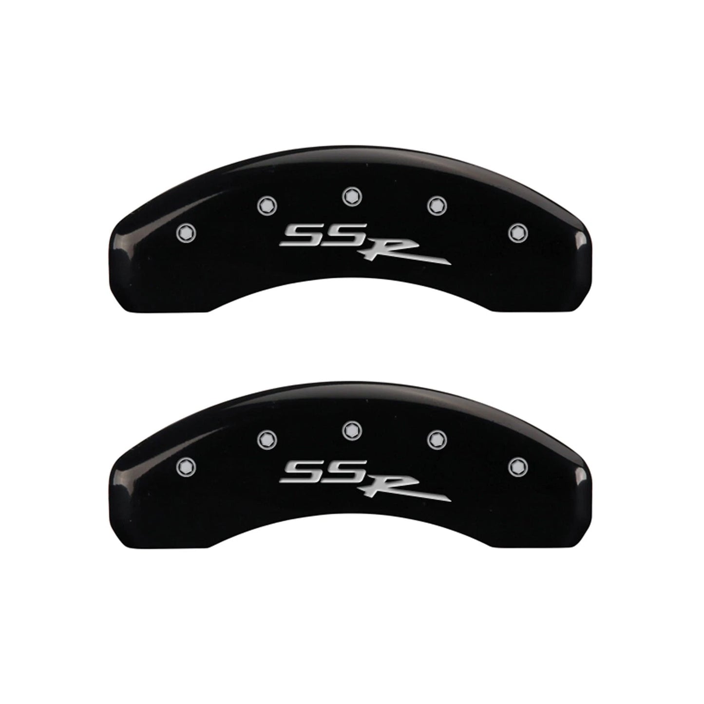 Front and Rear Black Caliper Covers for 2006 Chevy SSR by MGP