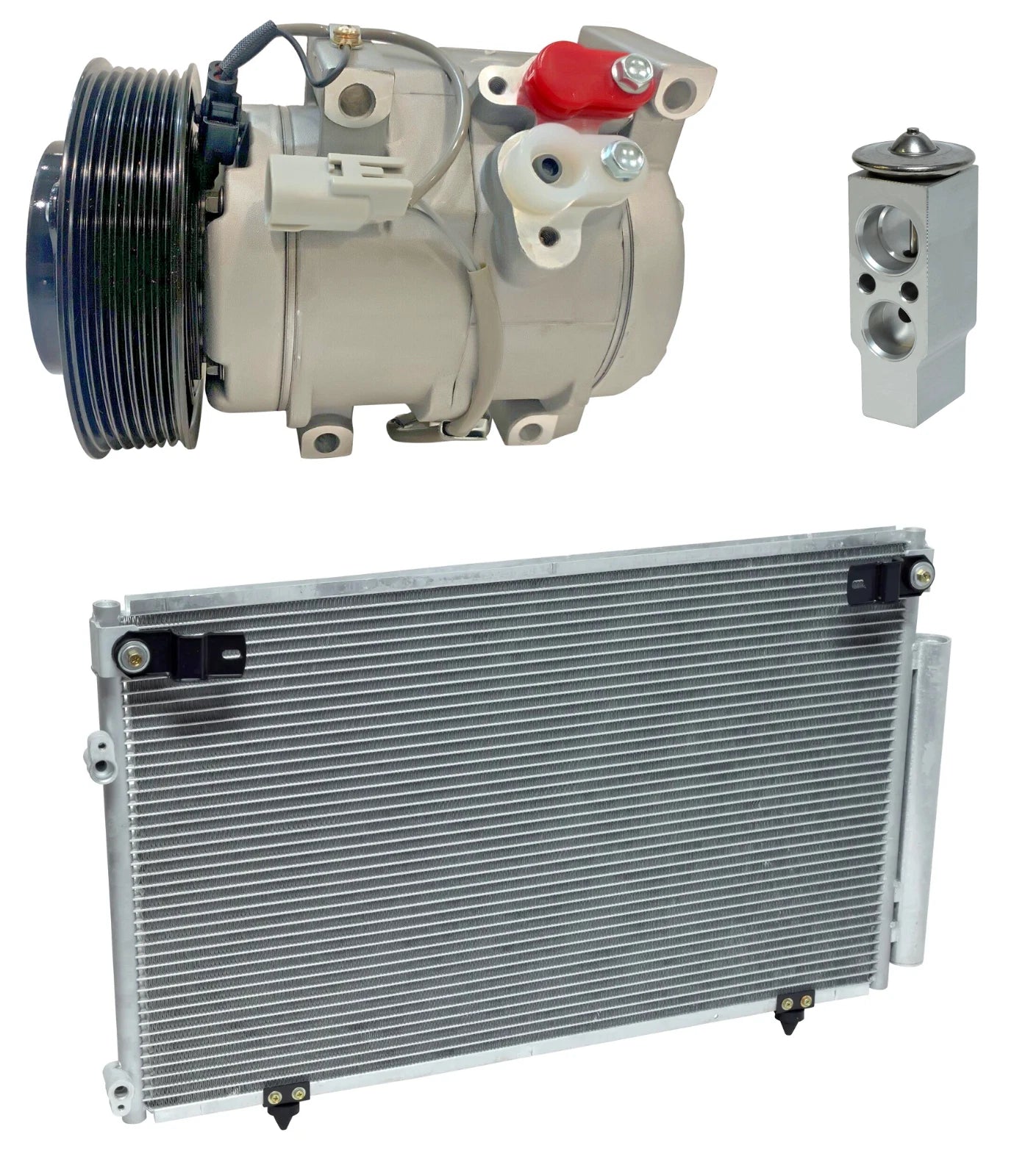 A C Compressor Kit With Condenser for Toyota Highlander 2.4L (2005–2007)