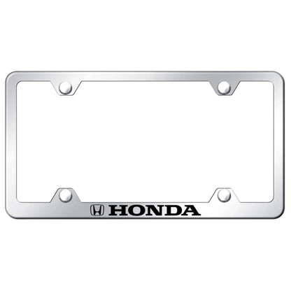 Stainless Steel Wide Body License Plate Frame - Officially Licensed for Honda