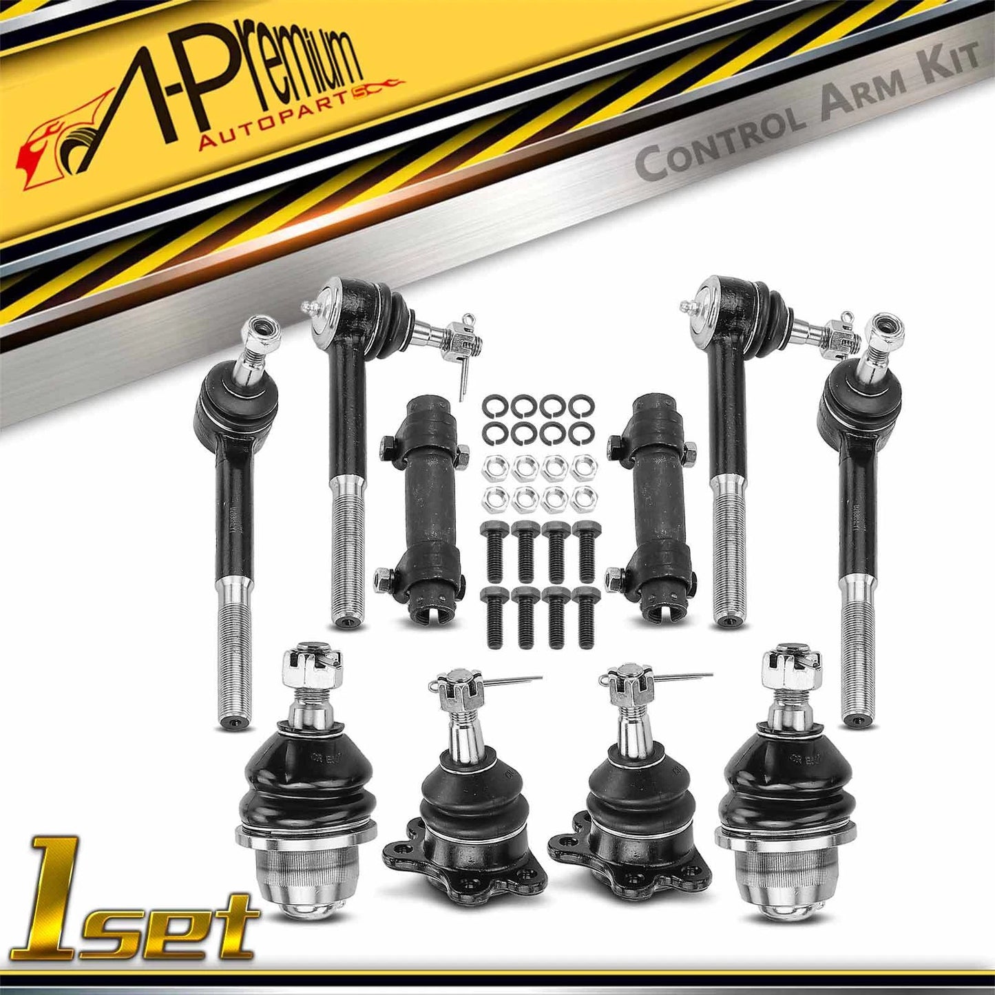 10x Front Ball Joint Tie Rod End for Chevy Tahoe GMC Yukon (2000–2006)