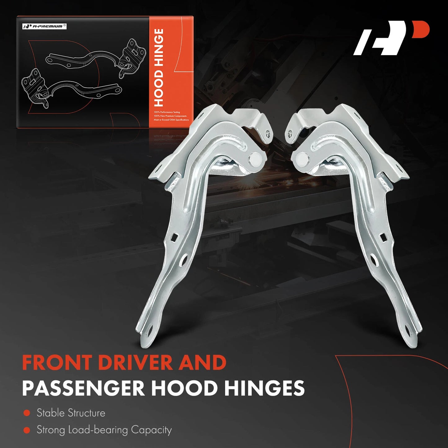 2Pcs Hood Hinge for Chevy Spark (2013–2015)