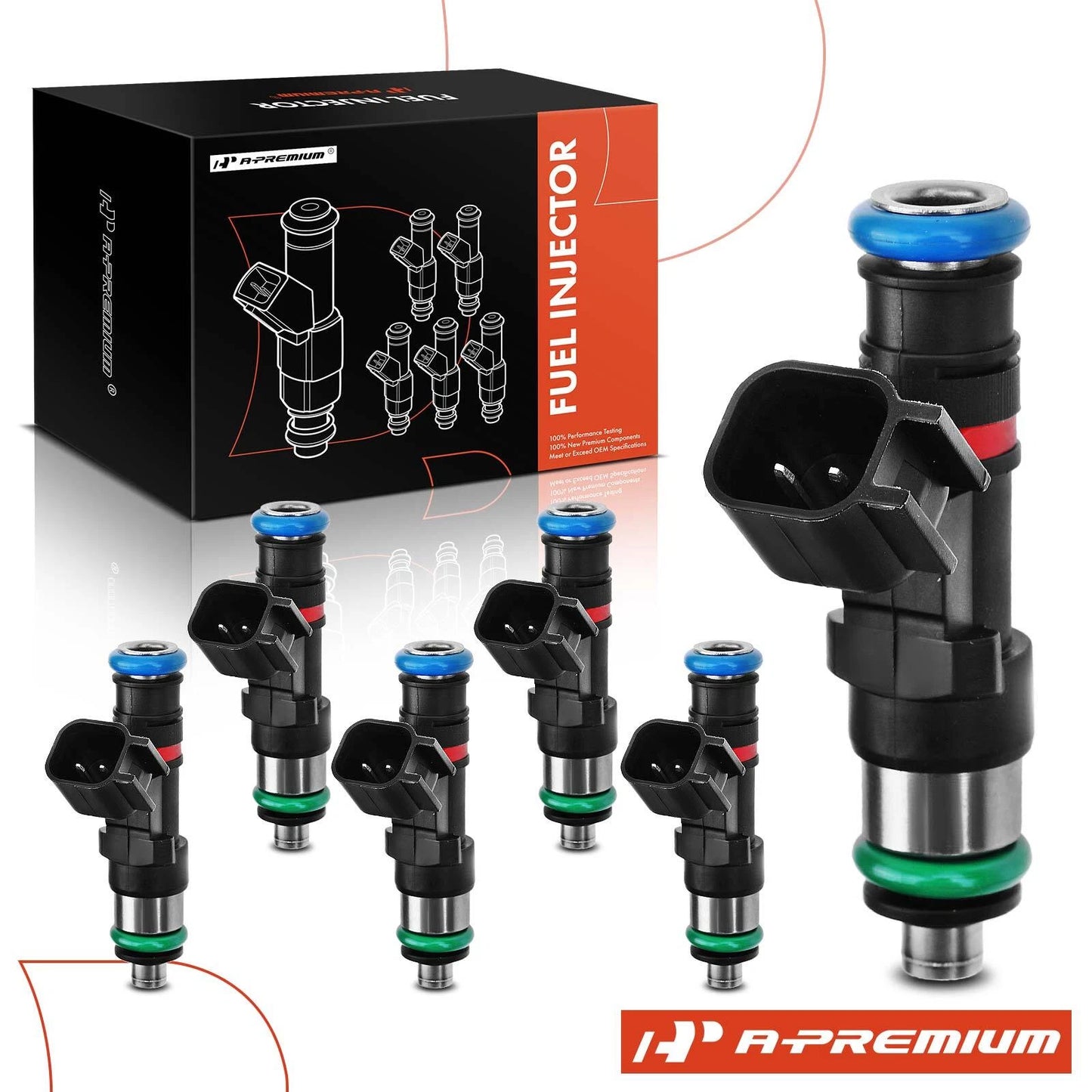 6x Fuel Injector for GMC Acadia (2007–2008) Chevy Colorado (2013) Buick Enclave