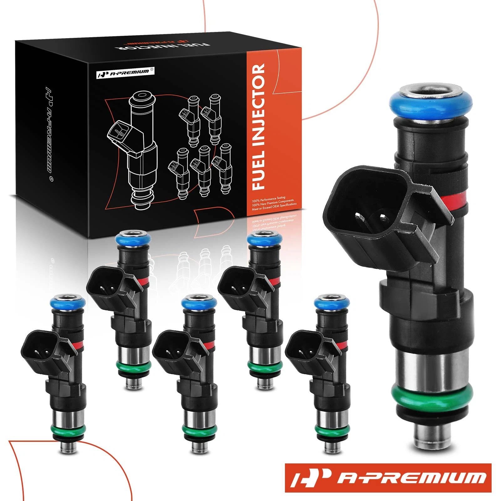 6x Fuel Injector for GMC Acadia (2007–2008) Chevy Colorado (2013) Buick Enclave