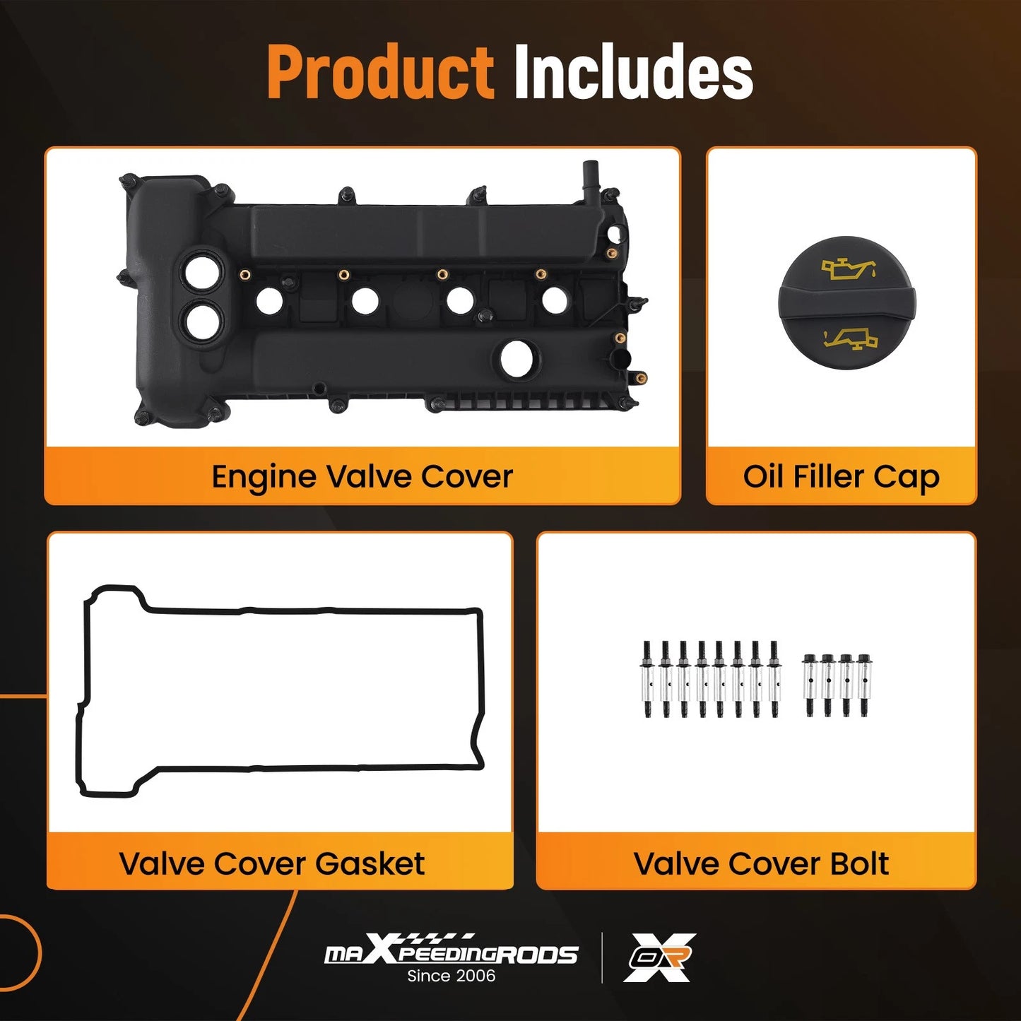 Engine Valve Cover with Gasket for Ford Focus 2.0L (2012–2014)