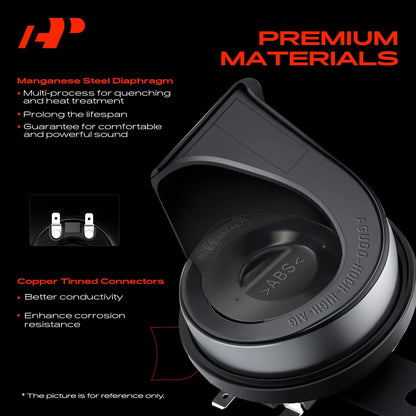 2X 80mm Metal Snail Horns for Chevrolet Malibu Cruze