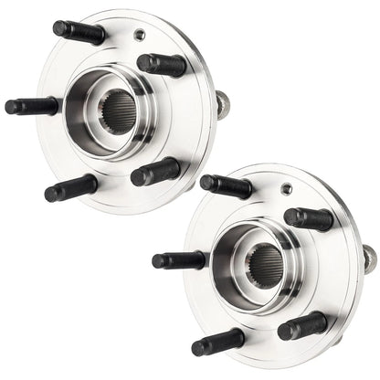 Front and Rear Wheel Hub and Bearing Assembly 2PC for Ford Explorer (2011–2019)
