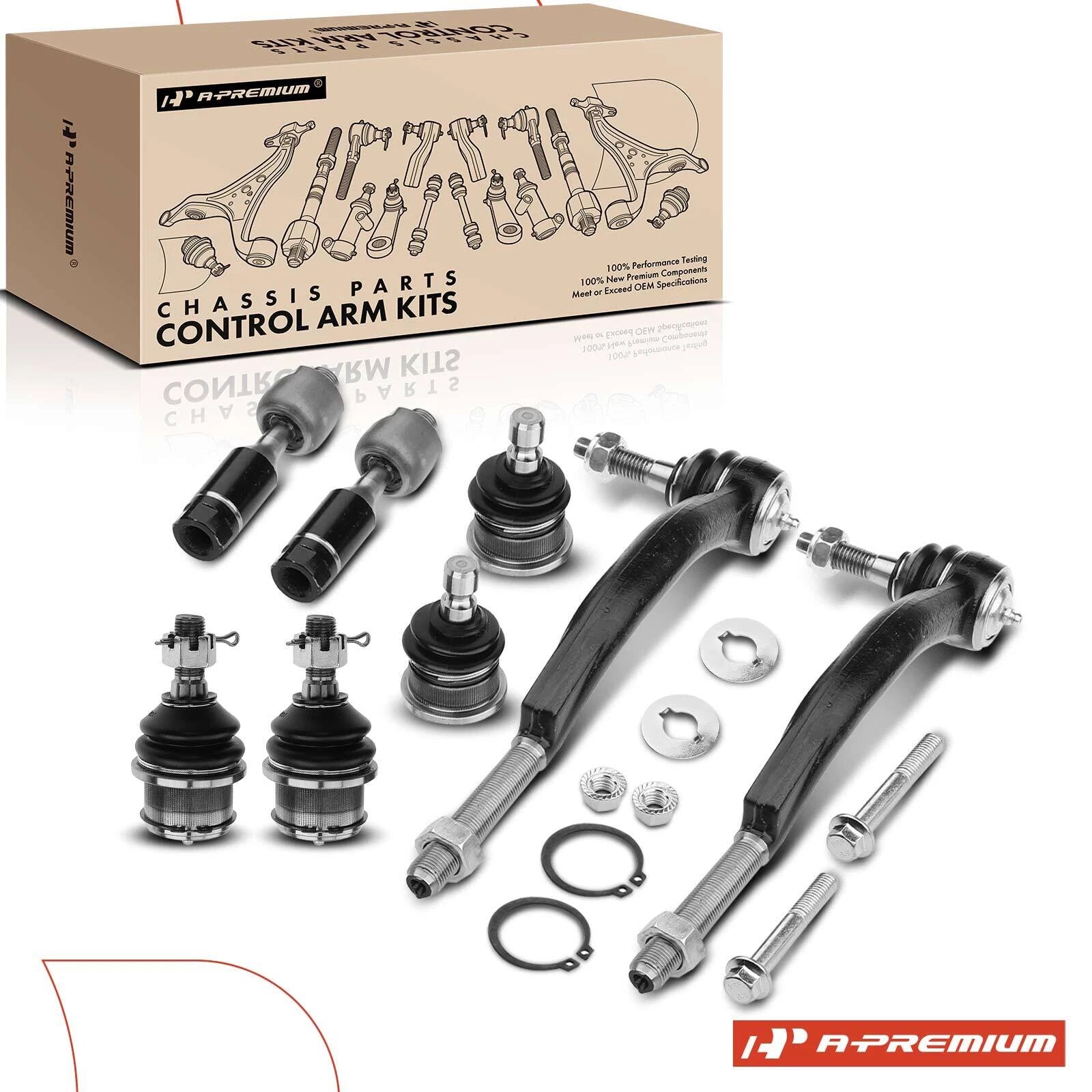 8x Tie Rod Ends for Chevy Trailblazer GMC Envoy (2002–2009)