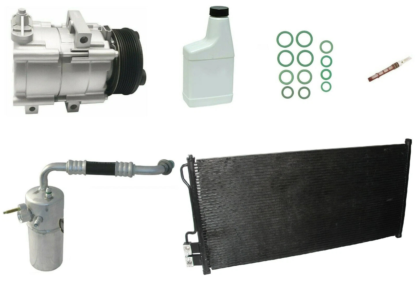AC Compressor Kit with Condenser for Toyota Corolla (2003–2017)