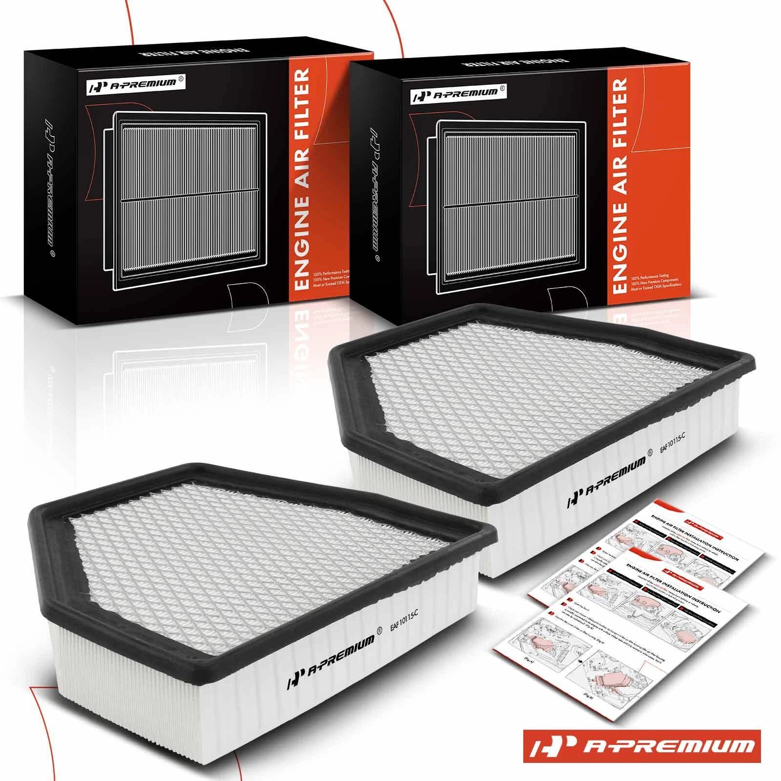 2X Engine Air Filter for Chevy Captiva Sport (2012–2015) Saturn Vue (2008–2010)