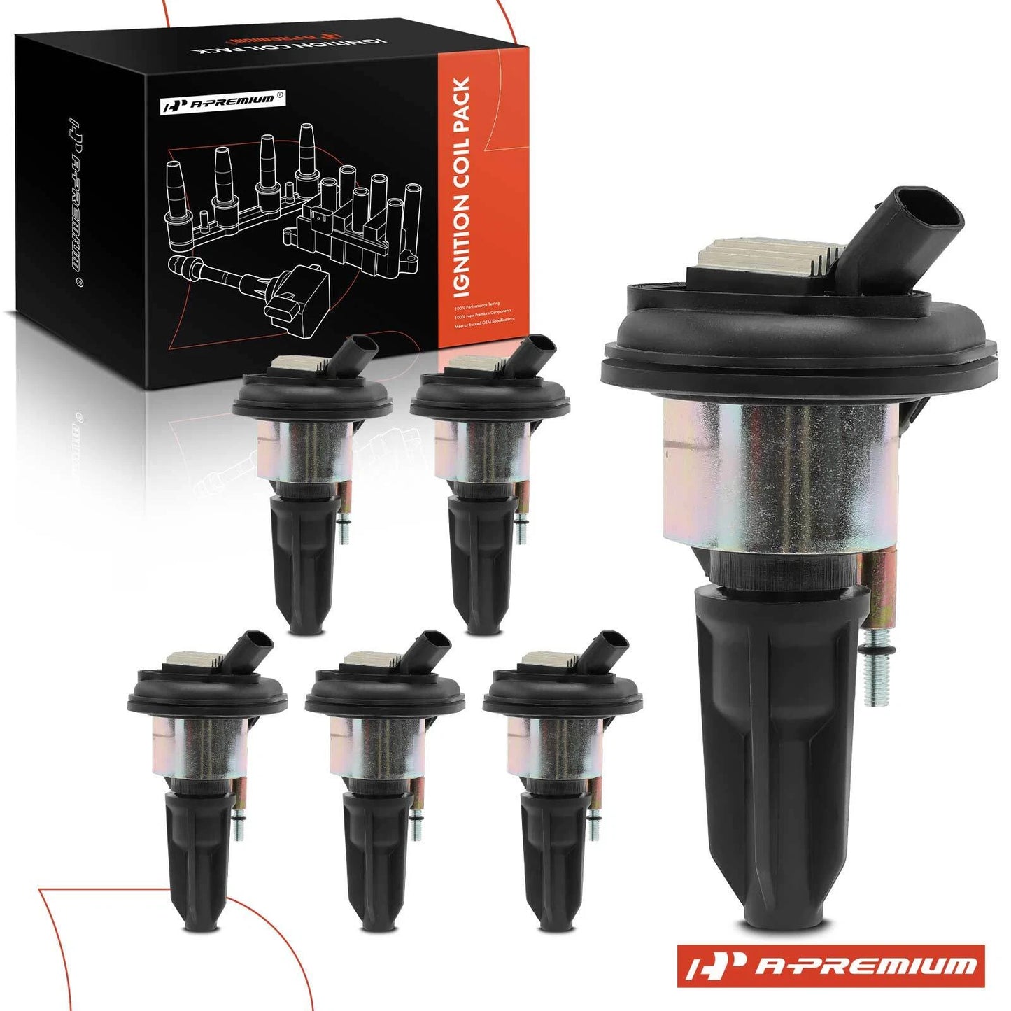 6x Ignition Coil for GMC Canyon Envoy XL Chevy Trailblazer (2002–2005)