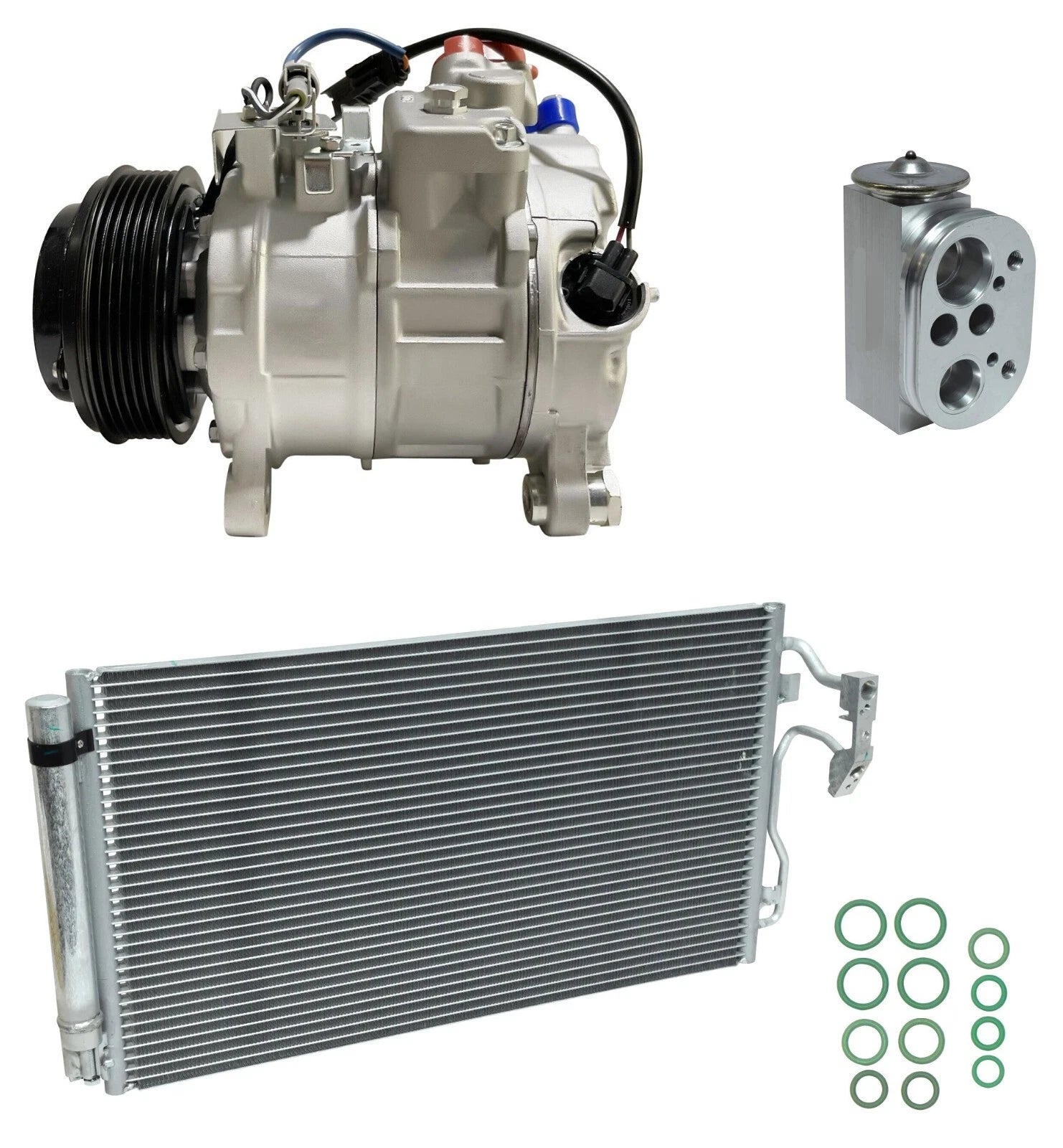 AC Compressor Kit with Condenser for BMW 328i xDrive 2.0L (2013–2014)