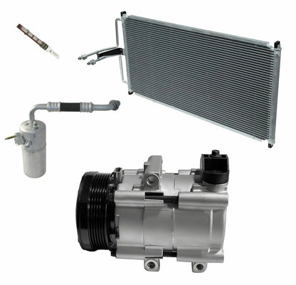 AC Compressor Kit With Condenser for Ford F-150 5.4L (2004–2008)
