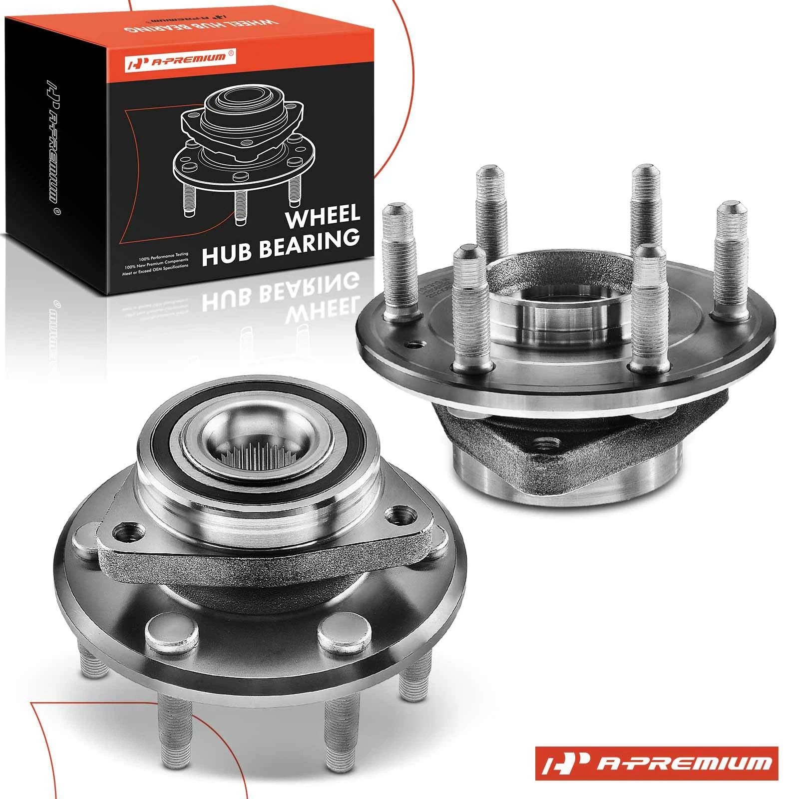 2X Front or Rear Wheel Bearing Hub for Chevy Traverse (2009–2017) GMC Acadia