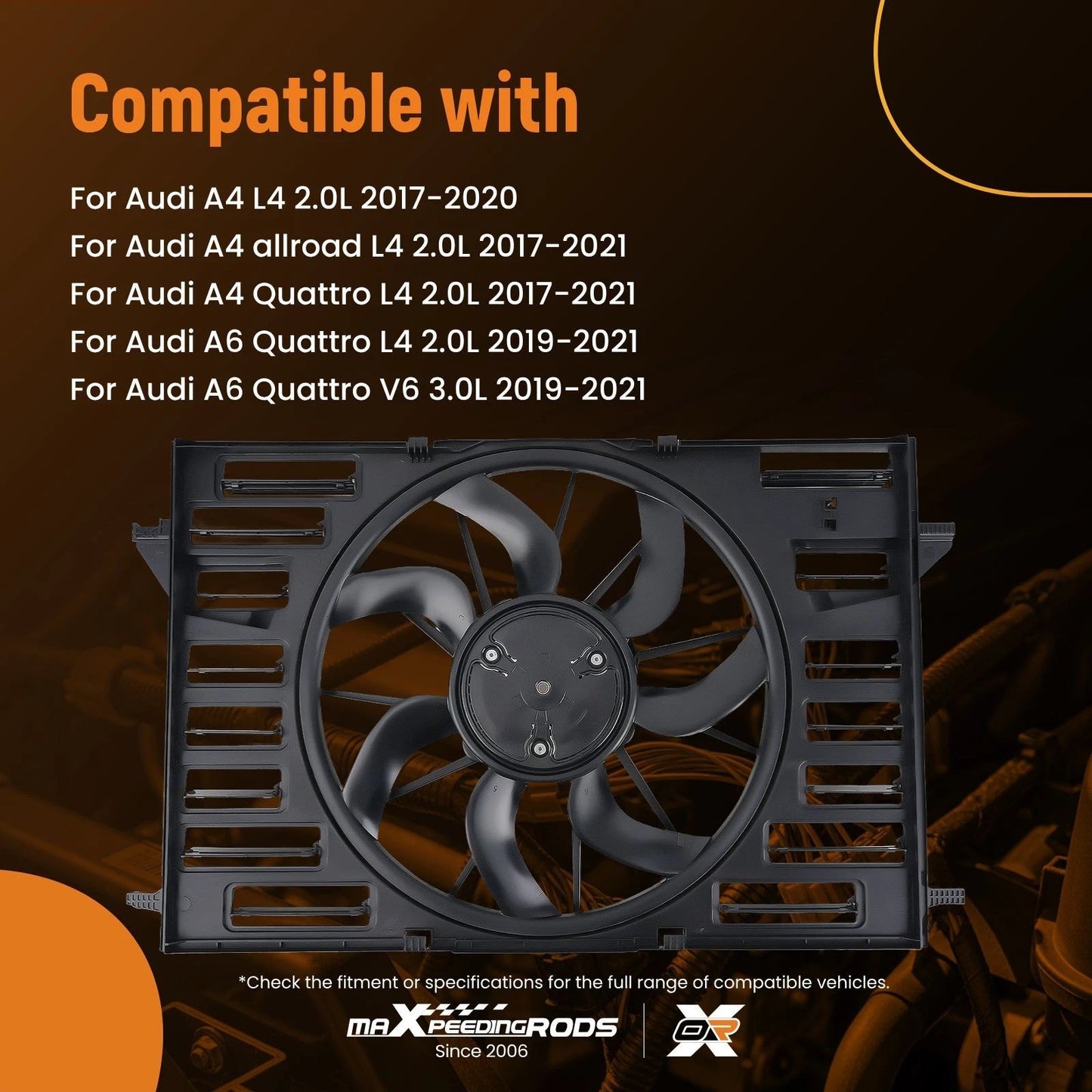 Electric Radiator Cooling Fan for Audi A4/A7 Sportback (2017–2021)
