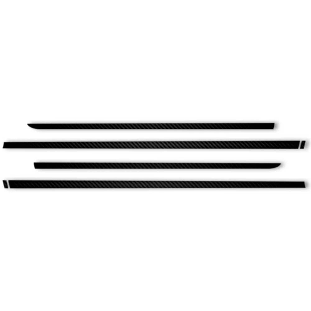 6pc Carbon Fiber 1" Accent Trim for 2009-2018 Dodge RAM Crew Cab