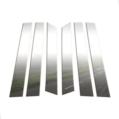 Chrome Pillar Post Covers Kit (6Pc) Replacement for Nissan Murano (2009–2014)
