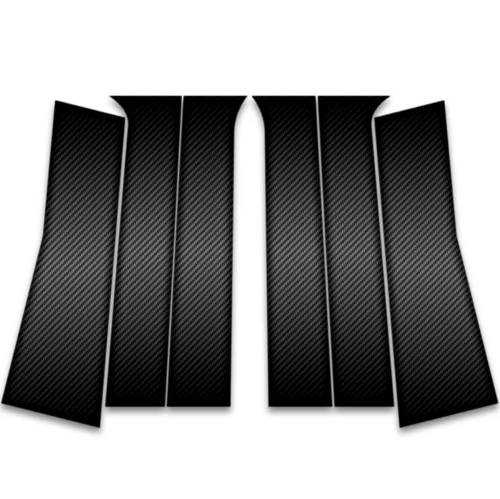 6pc Carbon Fiber Pillar Post Covers for 2008-2011 Dodge Nitro