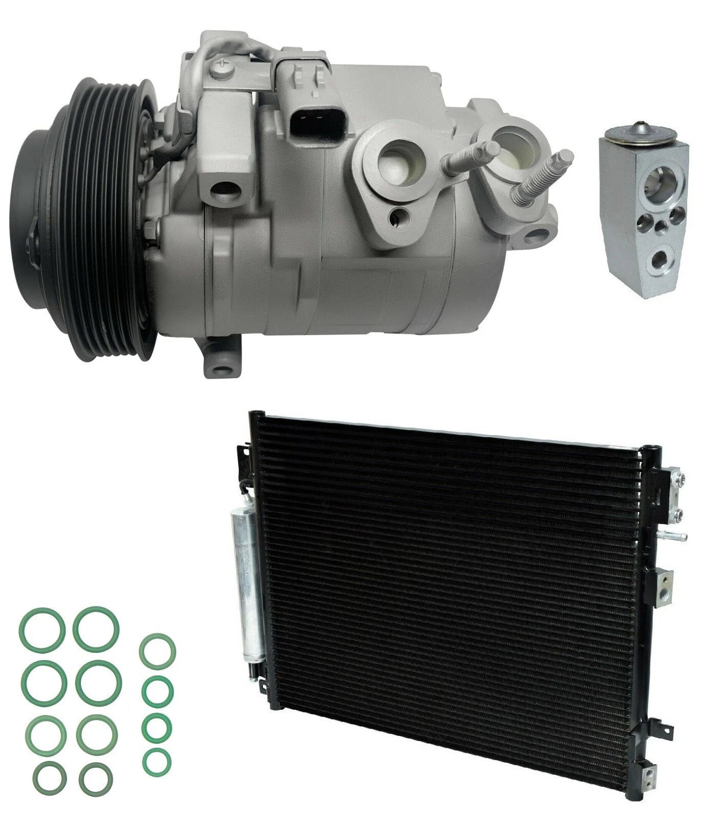 A C Compressor Kit With Condenser for Dodge Challenger 6.4L (2014–2014)