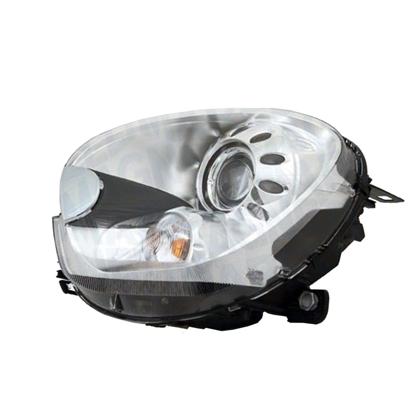 Replacement Chrome Driver Side HID Head Light Lens/Housing w/o Adaptive Lamps