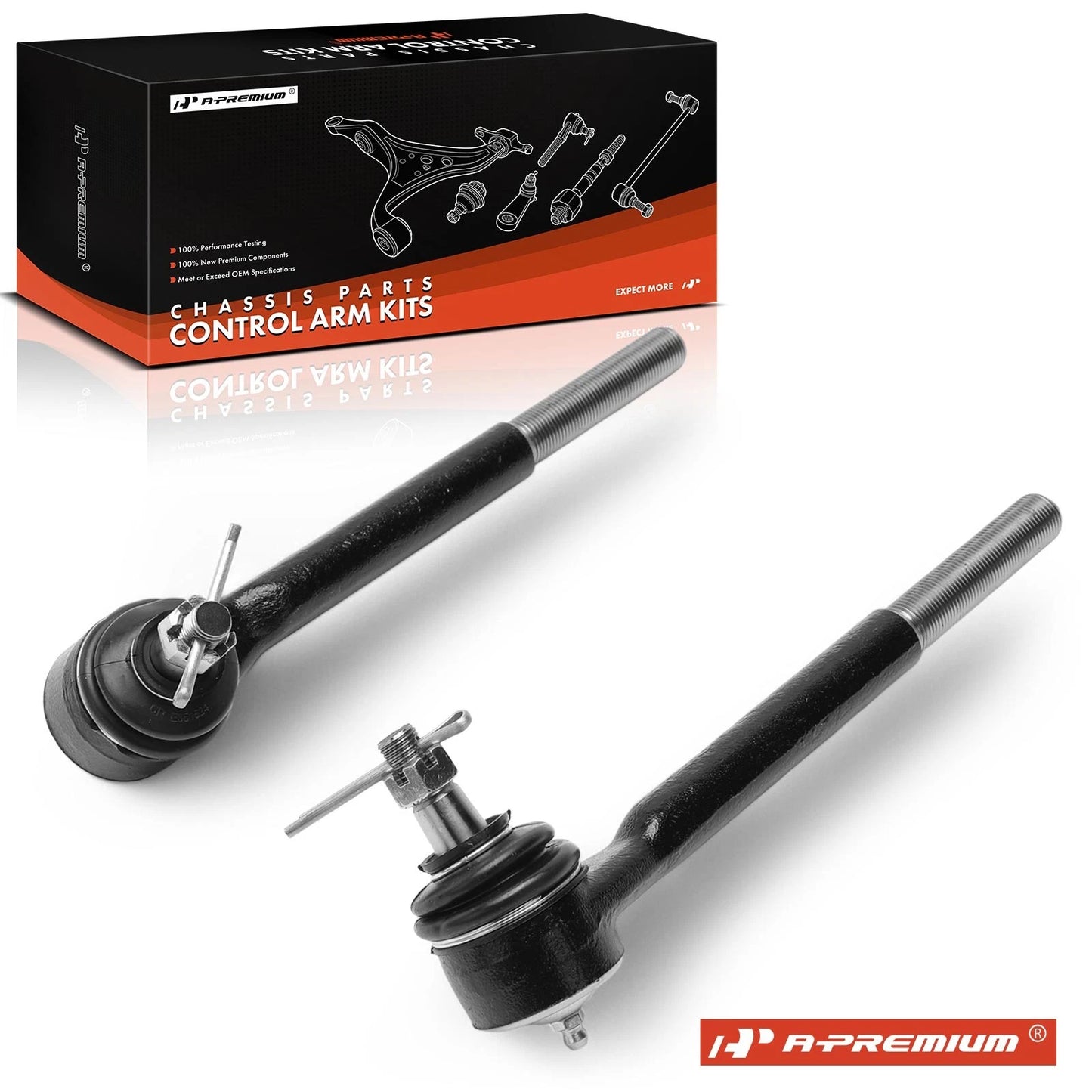2X Front Inner Tie Rod Ends for Chevy Malibu (1978–1983)