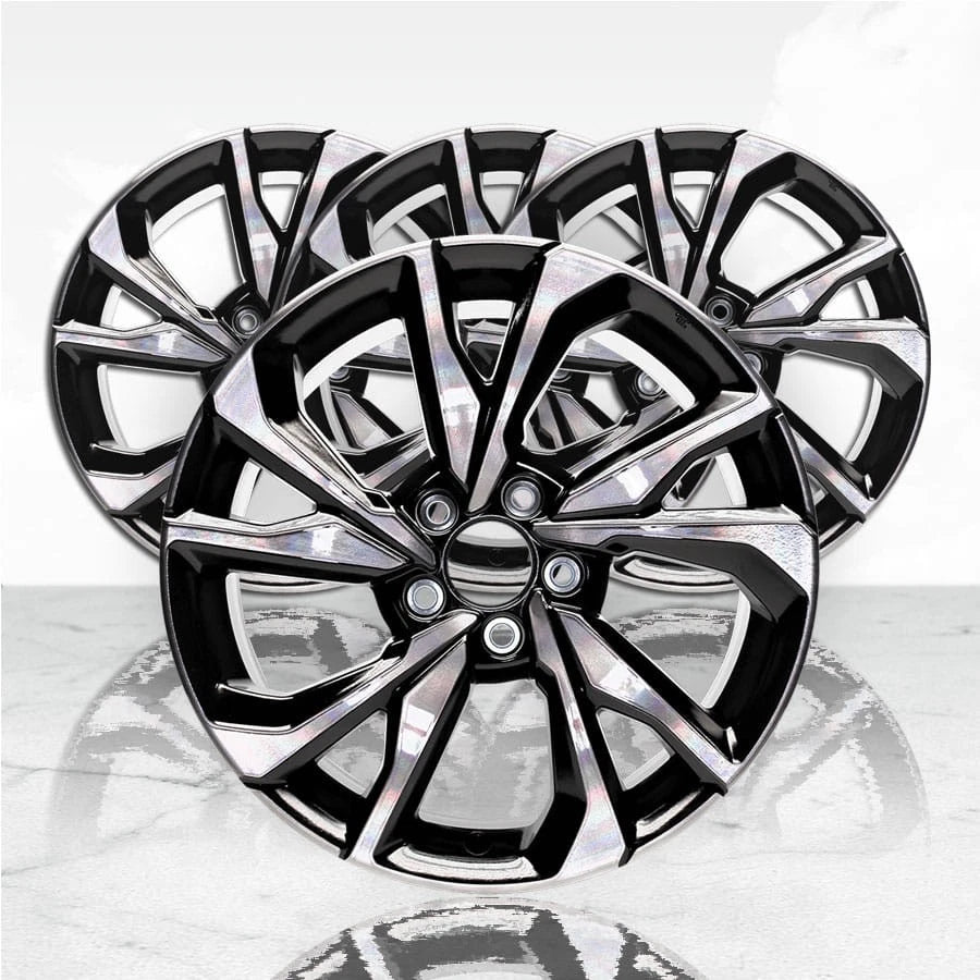 JTE Wheels 18 Inch Smoked Clear Coat Black Rim for Honda Civic (2017–2018)