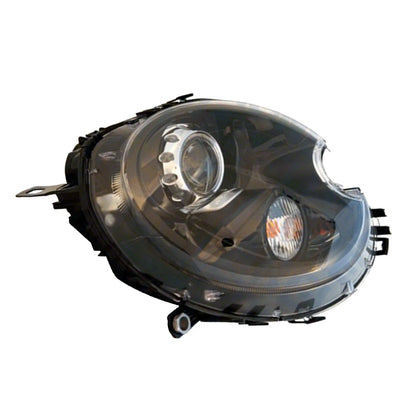 Replacement Passenger HID Head Light Lens/Housing w/Black Bezel w/White Signal