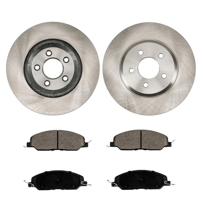 Front Ceramic Brake Pads and Rotors for Ford Mustang V8 4.6L (2005–2010)