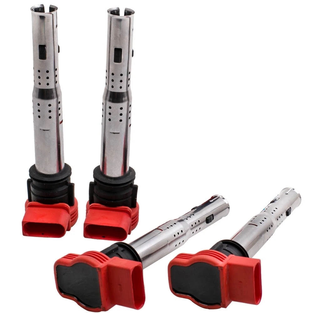 Ignition Coil Pack Spark Plug For Audi S4 S5 A3 A4 A5 A6 A8 (2005–2016)